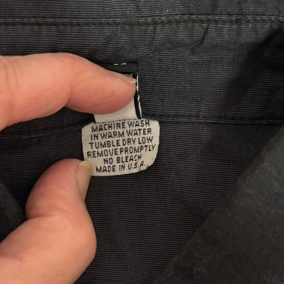 Dress to Kill D to K One Size Lagenlook Button Front Tunic Top Artsy Black Blue - Picture 5 of 8